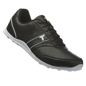 TRUE Linkswear True Motion Men's Classic Waterproof Golf Shoe Black/White